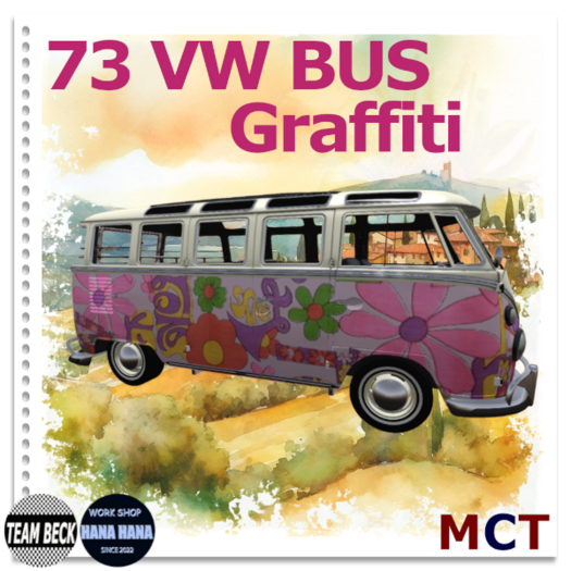 [HH] 73 VW Bus Graffiti Box