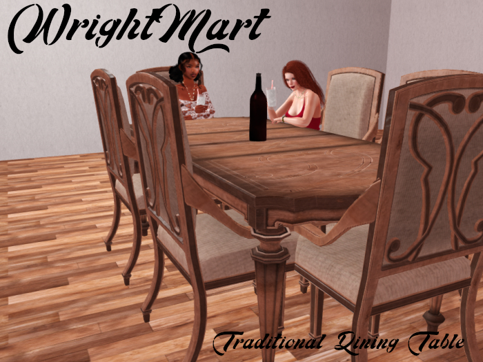 [W] Traditional Dining Table &Chairs