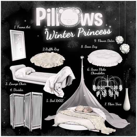 Winter Princess: Bed ~Pillows~ RARE