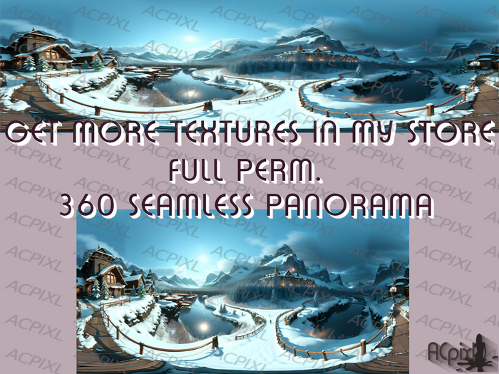fantasy Snowworld 360 Seamless Panorama Texture