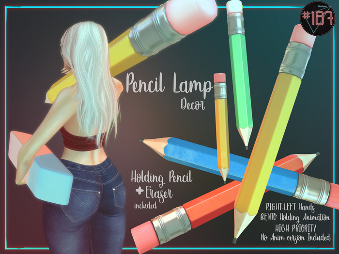 #187# Pencil Lamps + Holding
