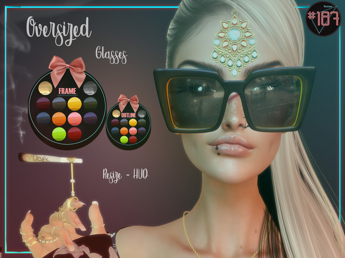 #187# Oversized Glasses