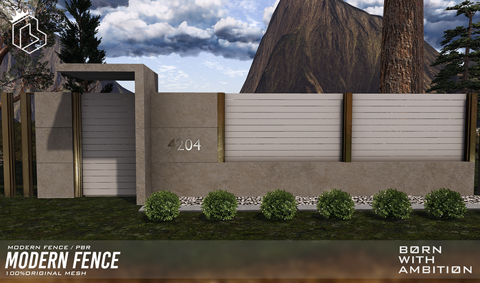 (B.W.A) Modern Fence Tan