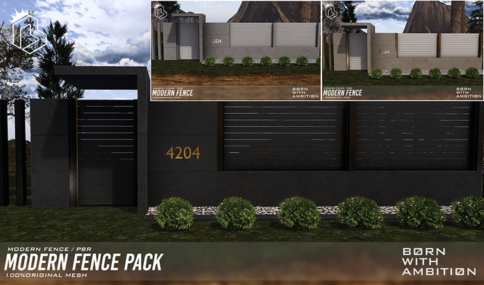(B.W.A) Modern Fence Pack