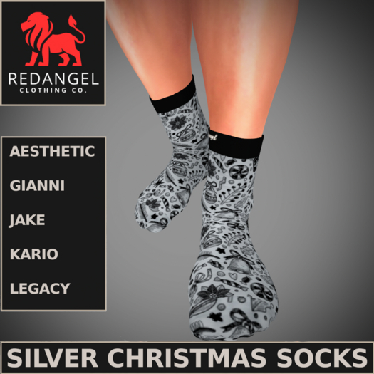 Silver Christmas Socks *NEW FOR CHRISTMAS 2024*