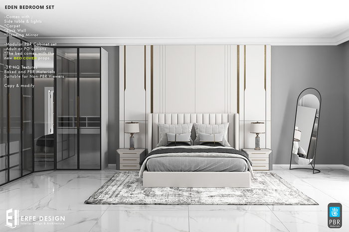 Eden Bedroom Set PG  PBR & NonPBR [Erfe Design] PACK