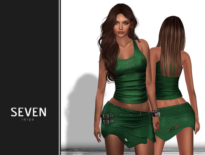SEVEN - LELYA mesh OUTFIT (green)