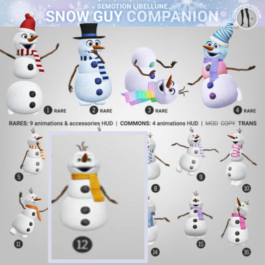 SEmotion Libellune Snow Guy Animesh COMMON 12