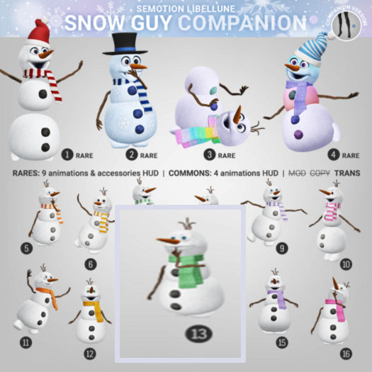 SEmotion Libellune Snow Guy Animesh COMMON 13