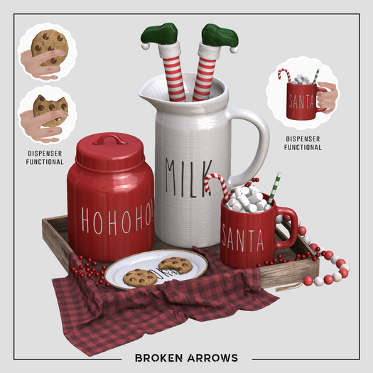 BROKEN ARROWS - Santa's Tray - Red & Green