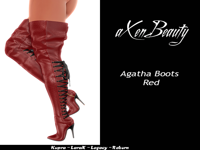 aX: Agatha Boots Red