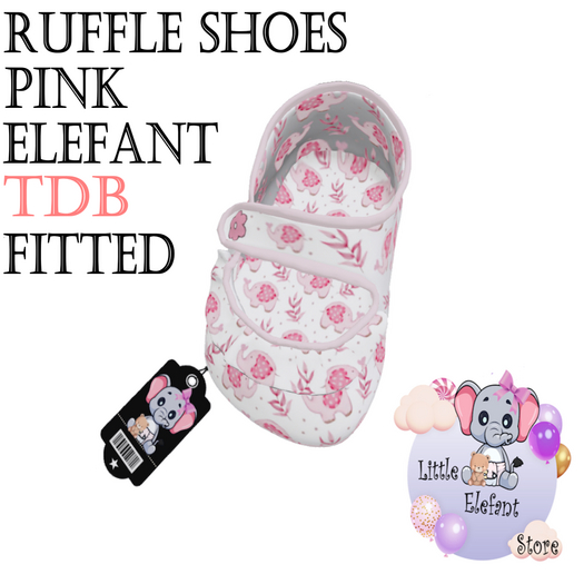 Ruffle Shoes Pink Elefant - TDB Fitted 
