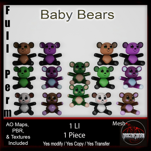 Full Perm Baby Bears
