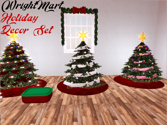 [W] Christmas Tree Holiday Decor Set