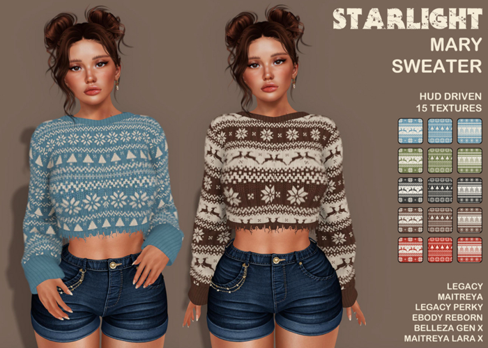 :: SA ::  Mary - Christmas Sweater with HUD