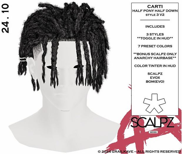[GK] CARTI HALF DOWN PIGTAIL V2 FATPACK [ADD ME]