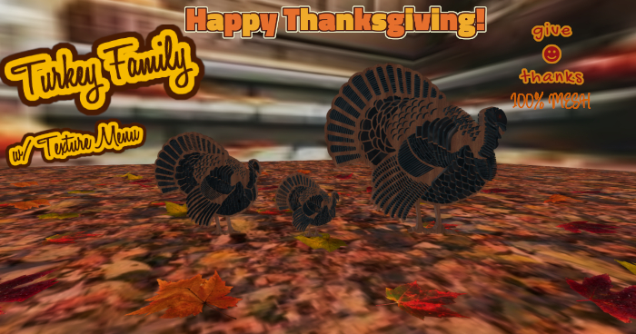 Aurelia's Turkey Decor 100% Mesh *Family* 