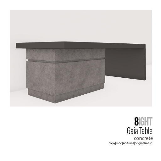 8 Gaia Dining Table -  Noir