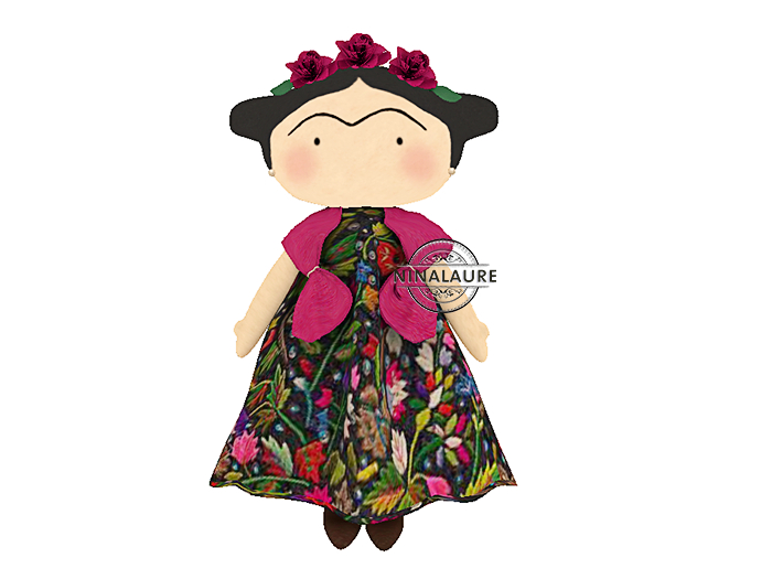 Bee Designs | Viva Mexico | 12 Frida Kahlo doll
