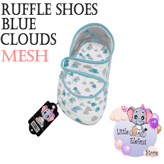 Ruffle Shoes Blue Clouds - Mesh Resizing L-R 
