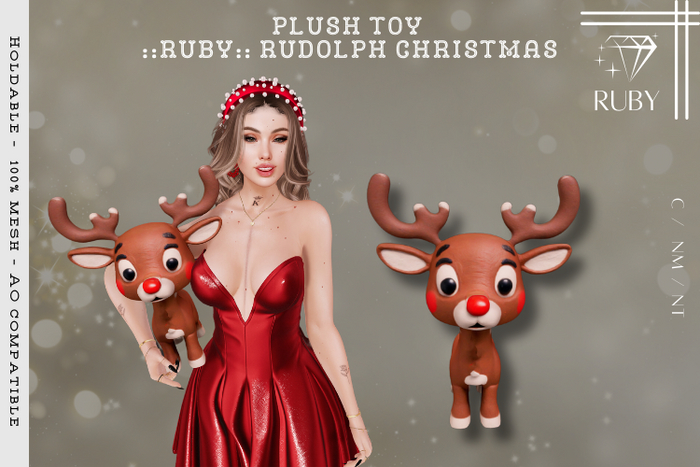 ::RUBY:: Plush Toys - Rudolph Christmas
