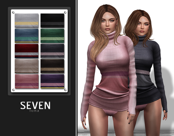 SEVEN - Luna Mesh Sweater (FatPack)