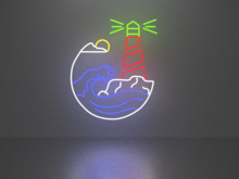 Lighthouse neon sign Full Permission