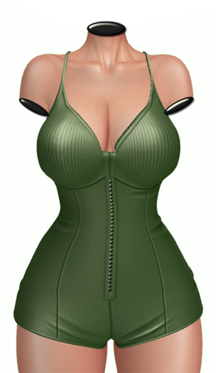 -PULSE- Obsidian Bodysuit - Green