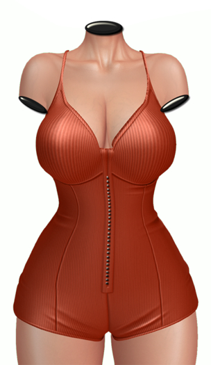 -PULSE- Obsidian Bodysuit - Rust