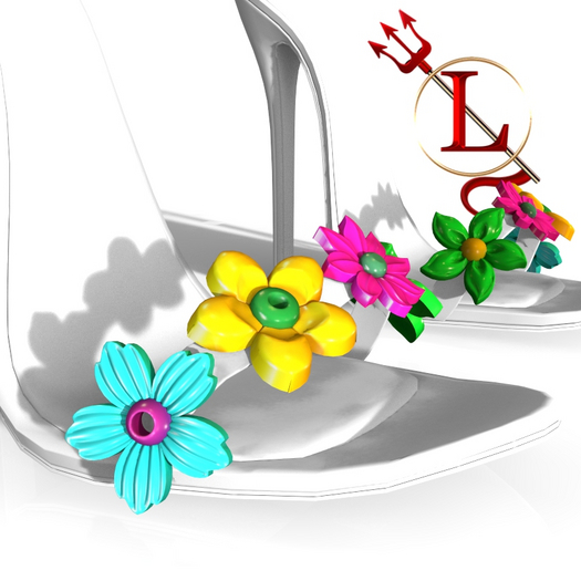 White Flower Heels FREYA