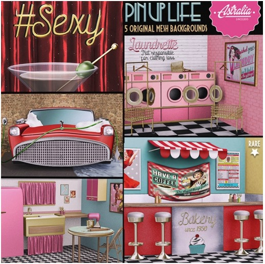 Second Life Marketplace Astrallia Pin Up Life Backgrounds Bakery Rare