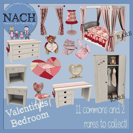 NACH Valentines Bed RARE