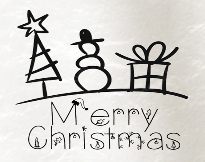 pro:a - Wall decal - Merry Christmas