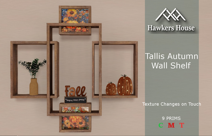 *HH* Tallis Autumn Wall Shelf