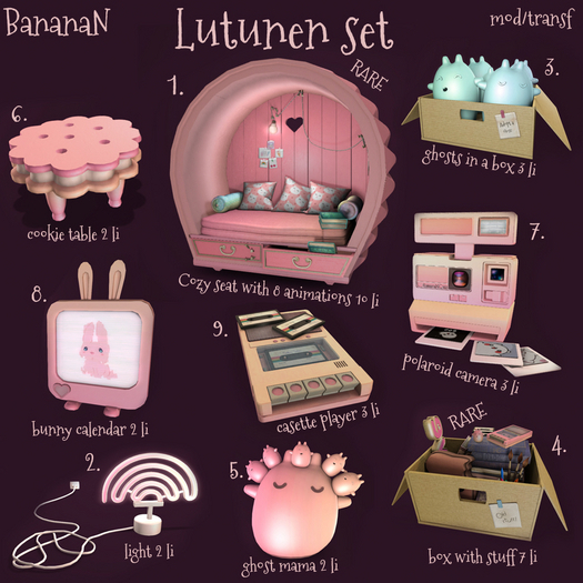 4. BananaN. Lutunen set old stuff RARE