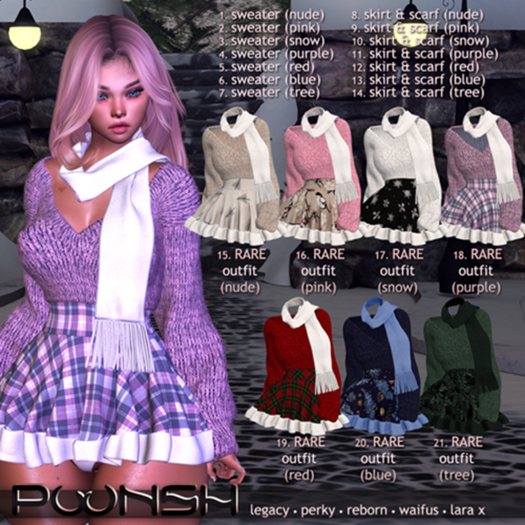 20. POONSH ALBINA OUTFIT BLUE RARE