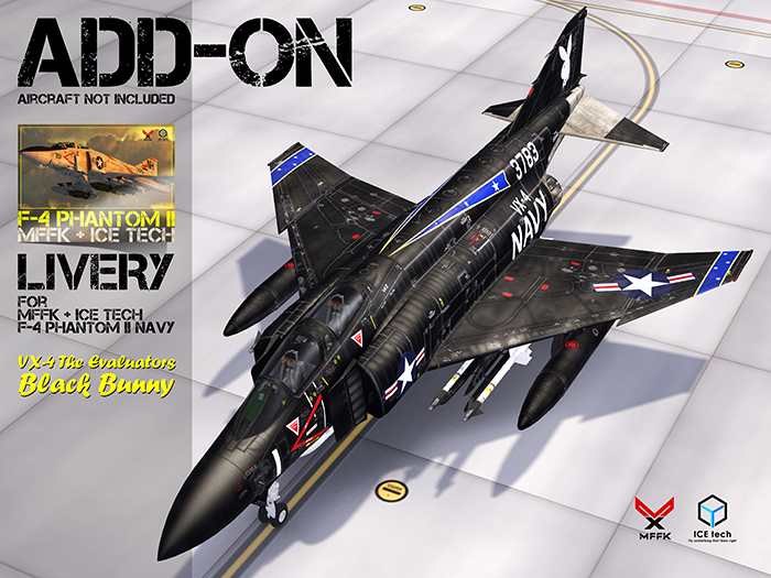 [Livery Script] VX-4 Black Bunny for MFFK+ICE Tech F-4 NAVY