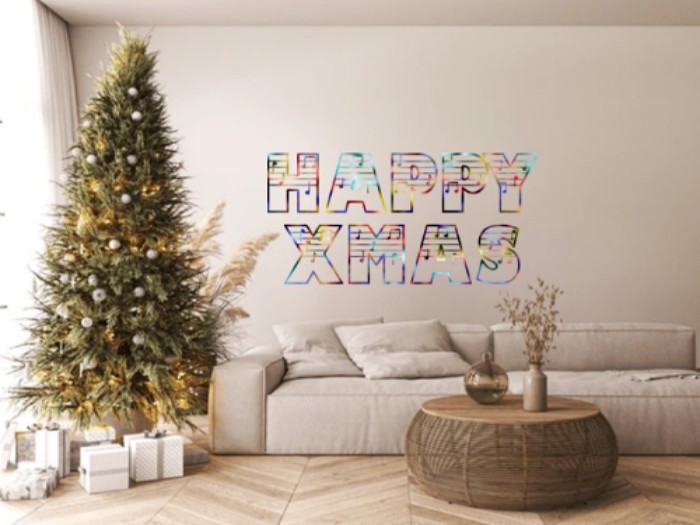 Happy Xmas Wall Decor Box