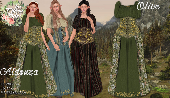 *LE* Aldonza Olive - Medieval Peasant dress