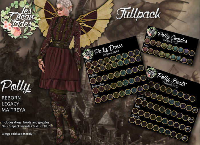 *LE* Polly Fullpack - Steampunk set