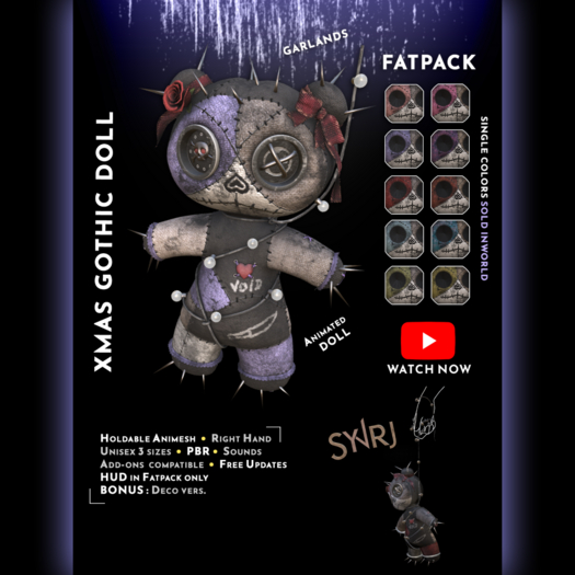 SynRJ ~ Xmas Gothic Doll ~ Fatpack