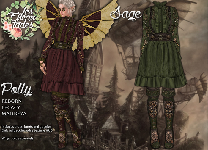 *LE* Polly Sage - Steampunk set
