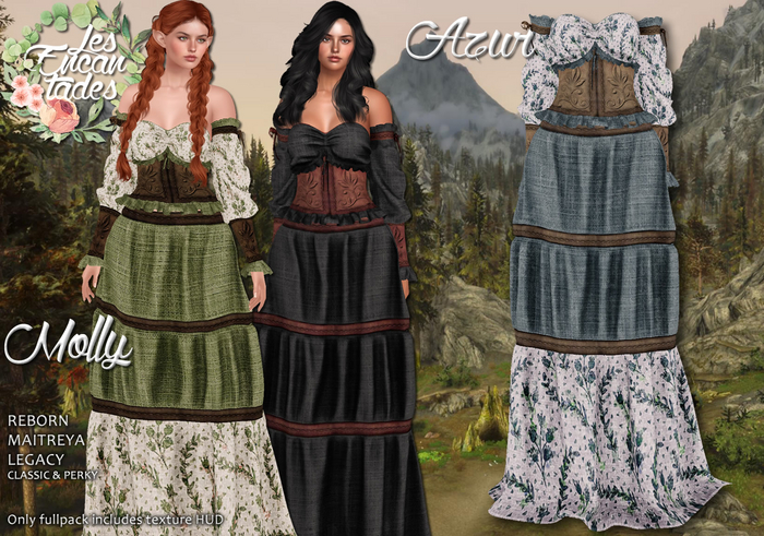 *LE* Molly Azur - Medieval Peasant dress
