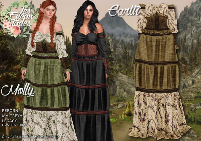 *LE* Molly Earth - Medieval peasant dress