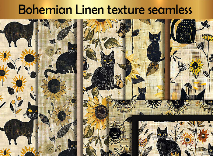 Bohemian Linen texture seamless B