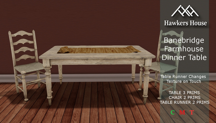 *HH* Banebridge Farmhouse Dinner Table