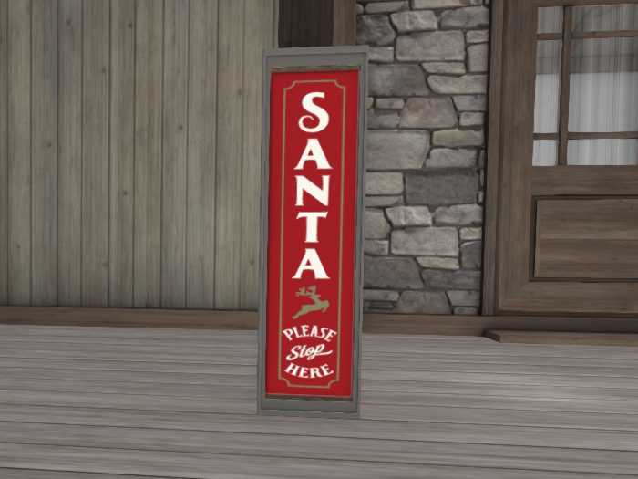 Christmas Porch Sign Santa