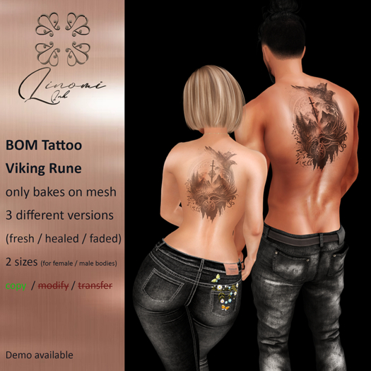 [LinoMi] BOM Tattoo - Viking Rune