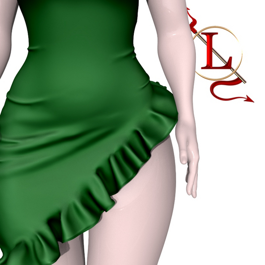 Green Valerie Dress Reborn