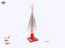Home:. Xmas IceTree Blink Lamp - Red
